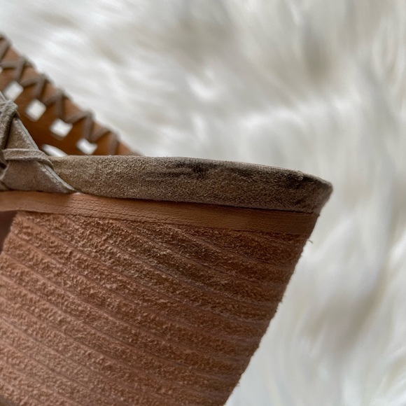 Jeffrey Campbell Favela Woven Mules Pointed Toe In Tan Size 8.5 - Picture 14 of 14